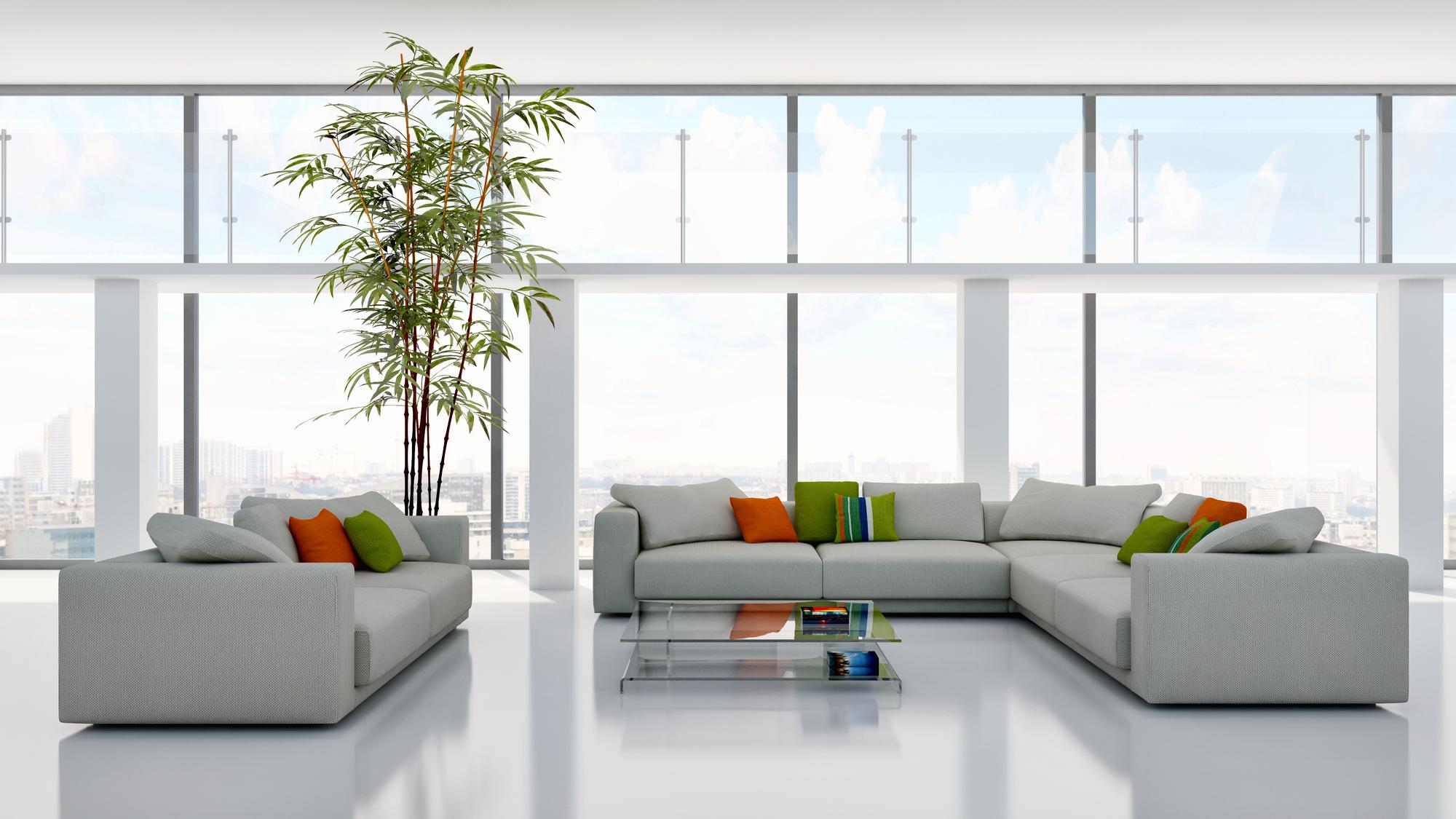 Living modern cu lumina naturală